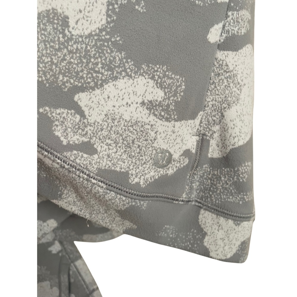 Lululemon Close to Crossing Rulu Long-Sleeve Shirt Camo 8 Athleisure Gray Gym - Picture 7 of 9